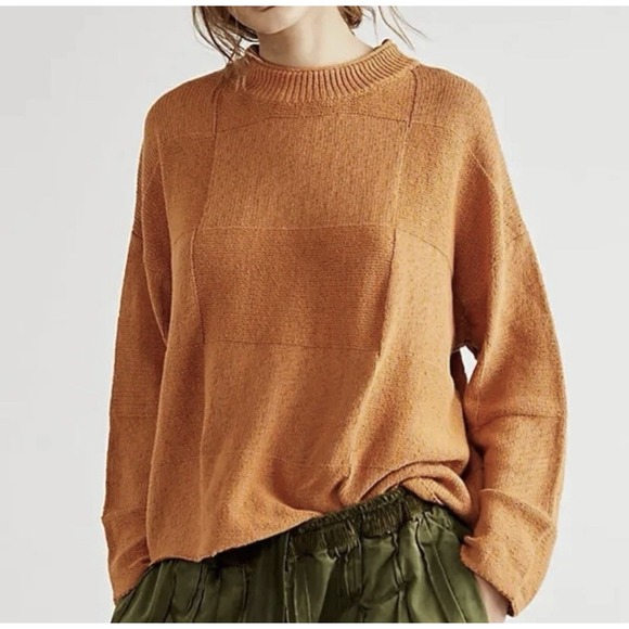 Free People Sweaters - Free People FP‎ Beach Pullover Mock Sweater Women's XS Oversized Top Outdoor